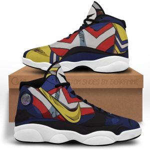All Might Shoes My Hero Academia Anime Jordan 13 Sneakers