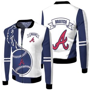 Atlanta Braves 3D Fleece Bomber Jacket