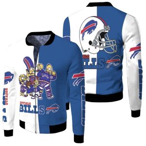 Buffalo Bills The Simpsons Family Fan Afc East Division 2020 Champs Fleece Bomber Jacket