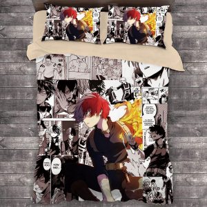 Comic My Hero Academia Todoroki Shoto #1 Duvet Cover Pillowcase Bedding Set Home Decor