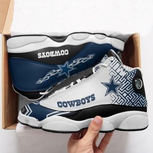 Dallas Cowboys Football Team Air Jordan 13 Custom Sneakers