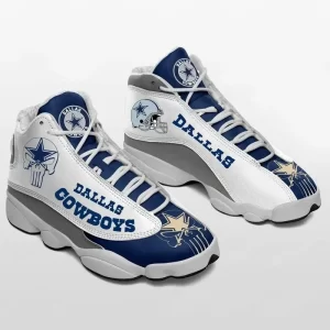 Dallas Cowboys Team Air Jordan 13 Custom Sneakers Football