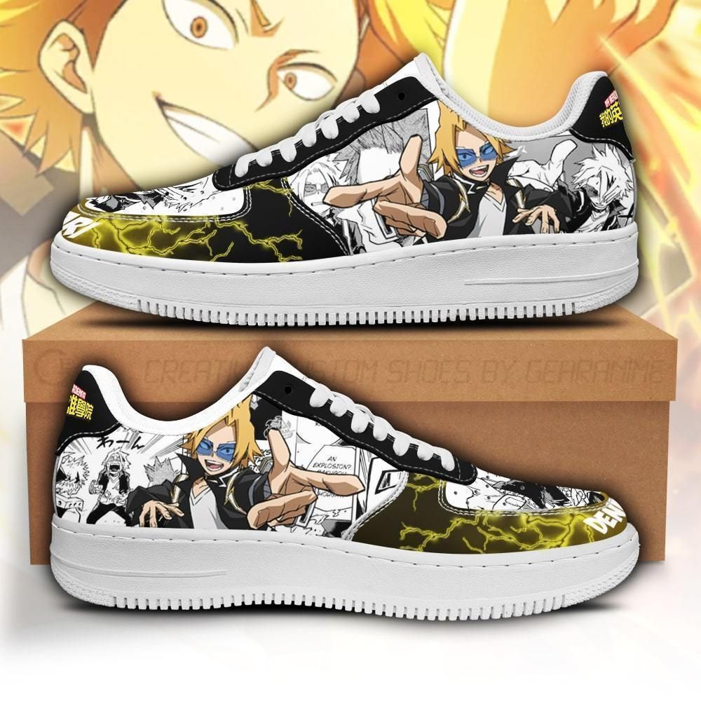 Denki Kaminari Air Force Sneakers My Hero Academia Anime Custom Shoes ...