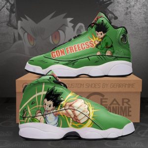 Gon Freecss Jordan 13 Sneakers Hunter X Hunter Custom Anime Shoes