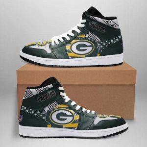 Green Bay Packers 3 Air Jordan 1 Sport Custom Sneakers