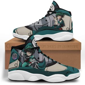 Izuku Midoriya Deku Shoes My Hero Academia Anime Jordan 13 Sneakers