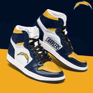 Los Angeles Chargers NFL Football Air Jordan 1 Sport Custom Sneakers