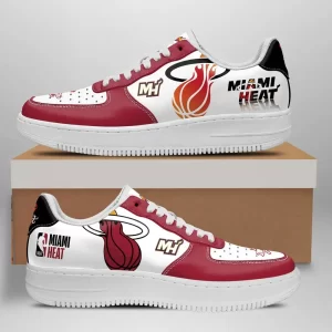 Miami Heat Nike Air Force Shoes Unique Football Custom Sneakers