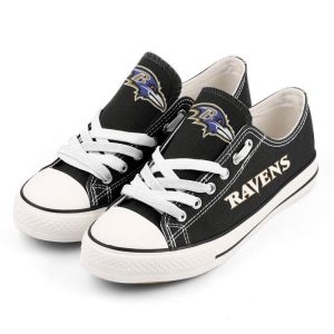 NFL Baltimore Ravens Gift For Fans Low Top Custom Canvas Shoes H97