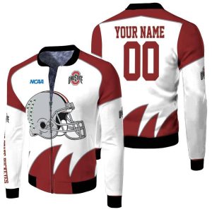 Ncaa Ohio State Buckeyes For Fans 3D Personalized Fleece Bomber Jacket