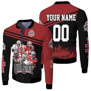 Ohio State Buckeyes Legend Players Signed 130Th Anniversary Personalized Fleece Bomber Jacket