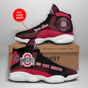 Ohio State Buckeyes Men'S Jordan 13 Custom Name Personalized Shoes