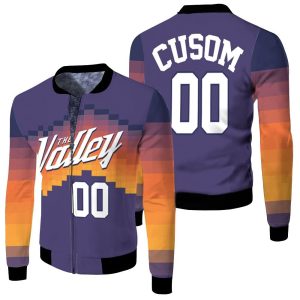 Phoenix Suns 2020 Earned Edition Inspired Personalized Fleece Bomber Jacket