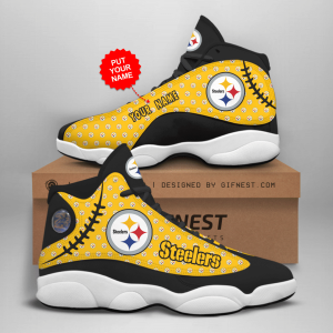 Pittsburgh Steelers 02 Jordan 13 Personalized Shoes Pittsburgh Steelers 02 Customized Name Sneaker