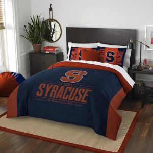 Syracuse Orange Bedding Set - 1 Duvet Cover & 2 Pillow Cases