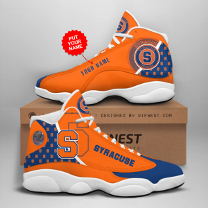 Syracuse Orange Men'S Jordan 13 Custom Name Personalized Shoes