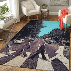 The Beatles Band The Legend Band Of English Abbey Road Area Rug Living Room Rug Home Decor Floor Decor
