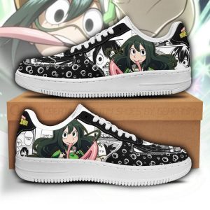 Tsuyu Asui Air Force Sneakers Custom My Hero Academia Anime Shoes Fan Gift Pt05