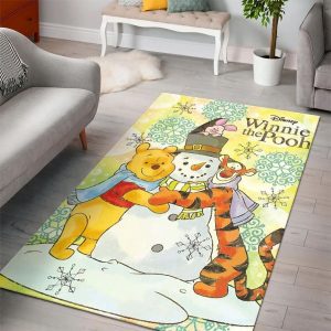 Winnie The Pooh Living Room Cartoon Floor Carpet Rectangle Rug