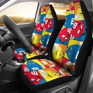 M&M Chocolate Coloring Car Seat Covers - Car Accessories