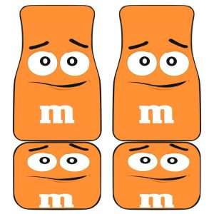 M&M Orange Chocolate Car Floor Mats MMCFM05