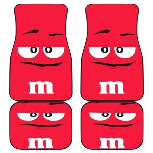 M&M Red Chocolate Car Floor Mats MMCFM01