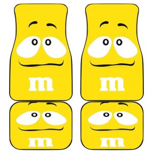 M&M Yellow Chocolate Car Floor Mats MMCFM04