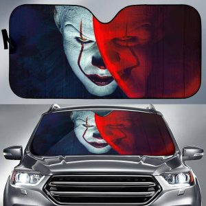 Pennywise Red Balloon Auto Sun Shade Horror Fan