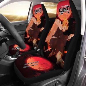 Rengoku Car Seat Covers - Car Accessories Custom Demon Slayer: Kinometsu no Yaiba