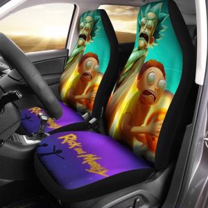 Rick And Morty Car Seat Covers - Car Accessories - Rick Morty Dragon Ball Seat Covers