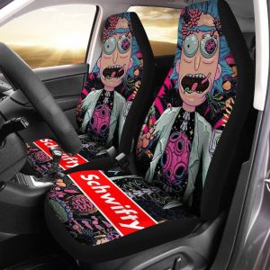 Rick & Morty Cartoon Car Seat Covers - Car Accessories