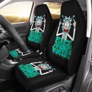 Rick Peace Among Worlds Rick & Morty Cartoon Car Seat Covers - Car Accessories