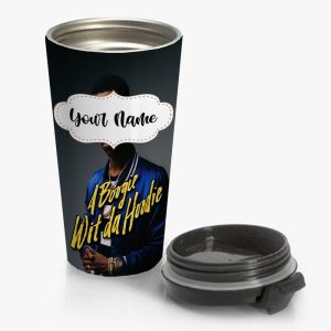 A Boogie Wit da Hoodie Travel Mug Custom Personalized Name Stainless Steel Bottle