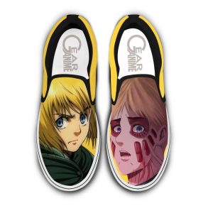 Armin Arlert Slip On Shoes Custom Anime Attack On Tian Shoes