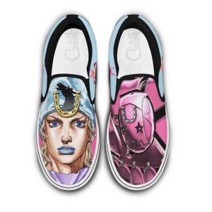 Johnny Joestar Slip On Shoes Custom Anime JoJo's Bizarre Adventure Shoes