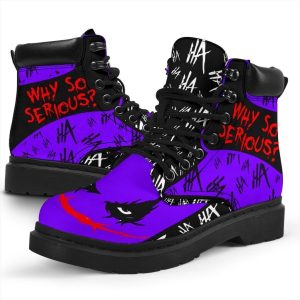 Joker Boots Why So Serious Funny