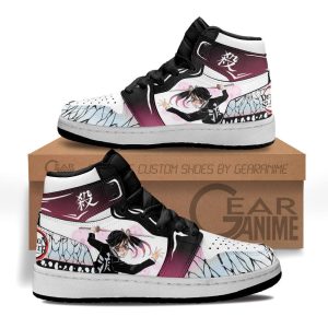 Kanao Tsuyuri Kids Sneakers Custom Anime Demon Slayer Kids Jordan 1 Shoes