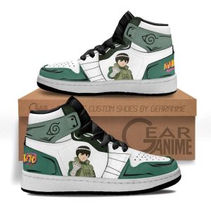 Rock Lee Kids Sneakers Custom Anime NRT Kids Jordan 1 Shoes