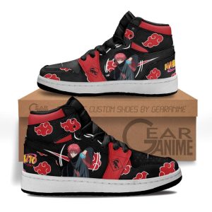 Sasori Akatsuki Kids Sneakers Custom Anime NRT Kids Jordan 1 Shoes