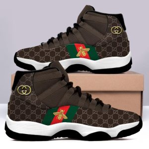 Gucci Bee Brown Air Jordan 11 Custom Sneakers Shoes JD110173
