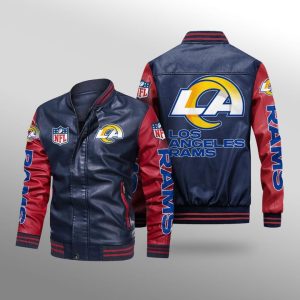 Los Angeles Rams Leather Bomber Jacket CTLBJ201