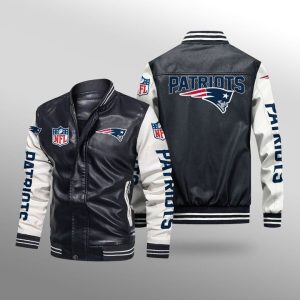 New England Patriots Leather Bomber Jacket  CTLBJ199