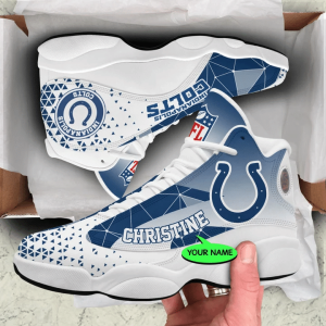 Indianapolis Colts NFL Jordan 13 Shoes Custom Name Sneakers JD130977