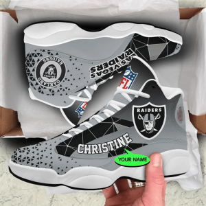 Las Vegas Raiders NFL Jordan 13 Shoes Custom Name Sneakers JD130976