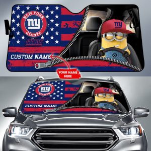 New York Giants NFL Football Team Car Sun Shade Minions CSS0722