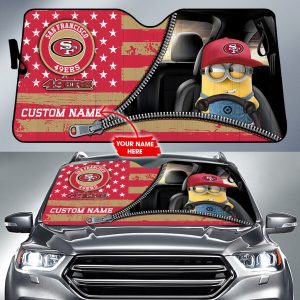 San Francisco 49ers NFL Football Team Car Sun Shade Minions CSS0724