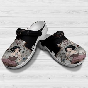 Beautiful Snow White Disney Cartoon Christmas Crocs Crocband Clog Comfortable Water Shoes BCL1711