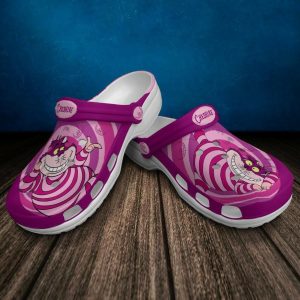 Cheshire Cat Crocs Crocband Clog Comfortable Water Shoes In Purple And Pink BCL1814