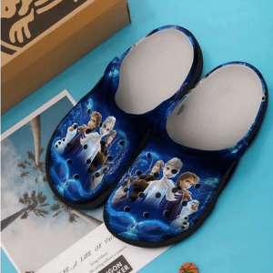 Disney Frozen Crocs Crocband Clog Comfortable Water Shoes In Navy BCL1582