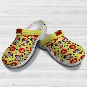Disney Minnie Mouse Lover Crocs Crocband Clog Comfortable Water Shoes BCL1739